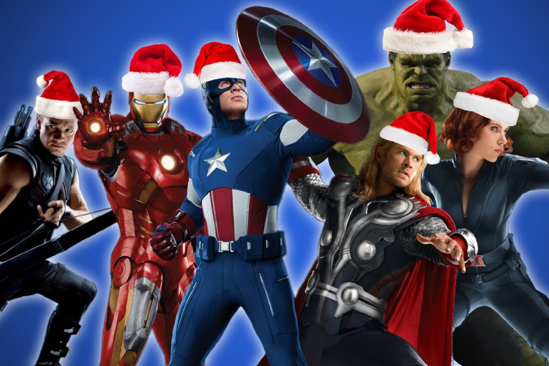 Супергерои Marvel приглашают в гости на Рождество.