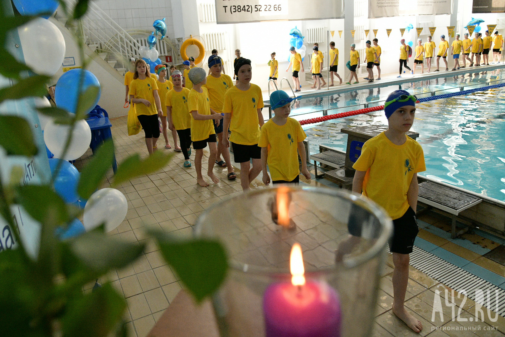 Соревнования по плаванию в память о погибших в «Зимней вишне»