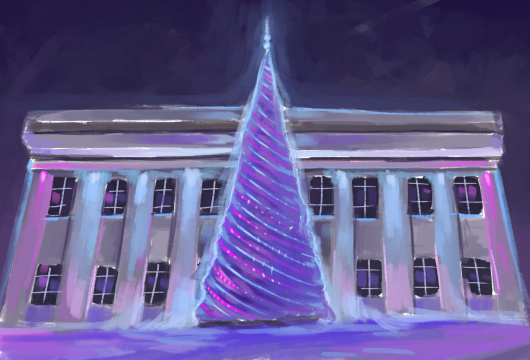 Новогодние и рождественские мероприятия на площади Советов